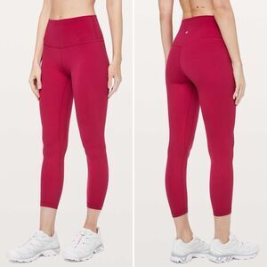 Lululemon Athletica Berry Red Leggings